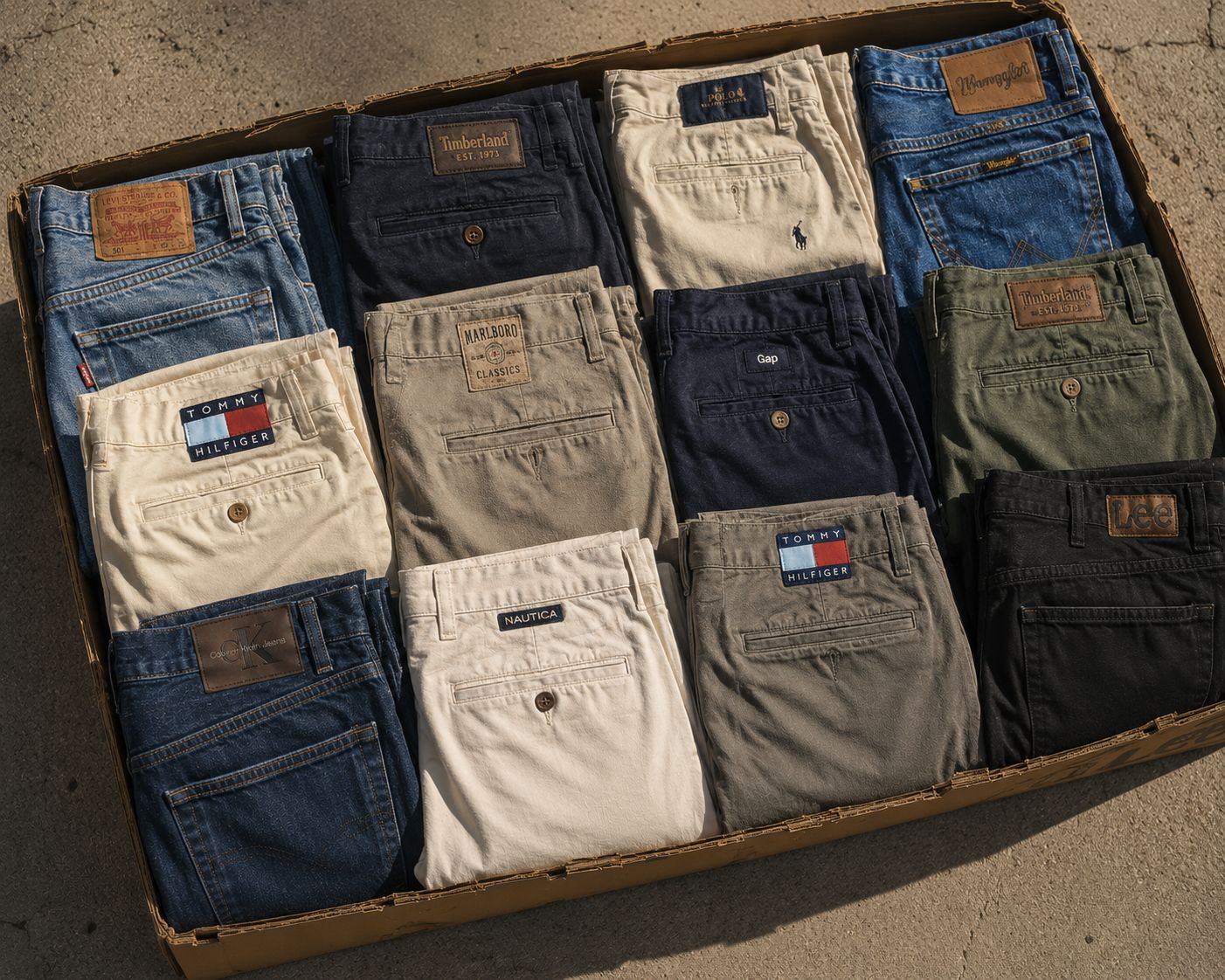 Designer Jeans & Trousers — Box 10 Pcs