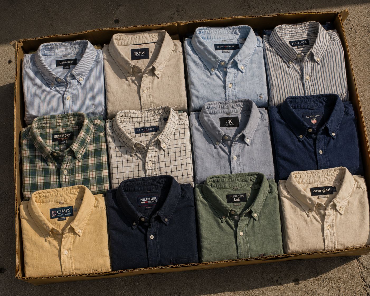 Branded Vintage Shirts – Box 10 kg