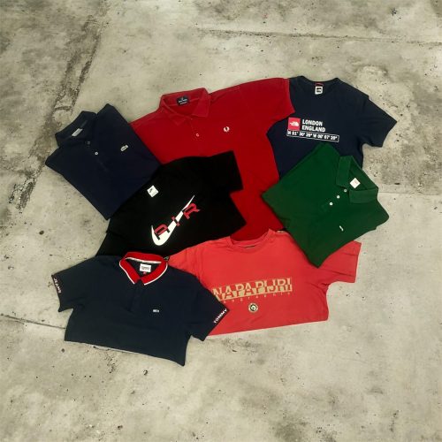 Polo e T-Shirt Firmate Vintage – Box 10 kg